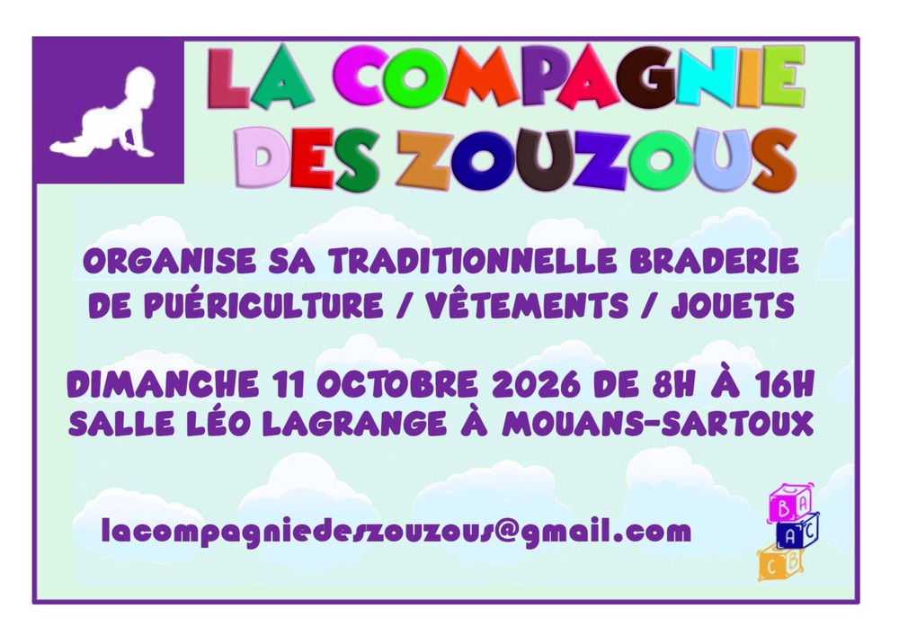 Braderie de puériculture des zouzous 2026