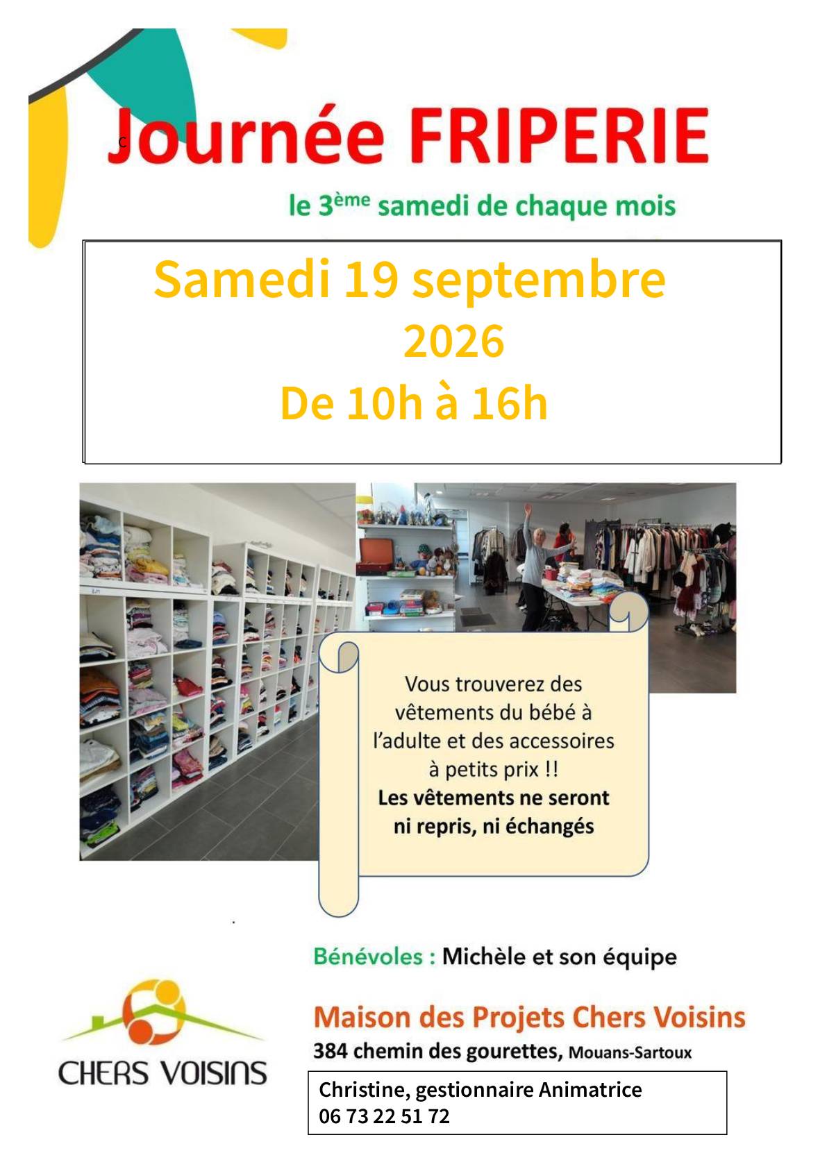 JOURNÉE FRIPERIE CHERS VOISINS