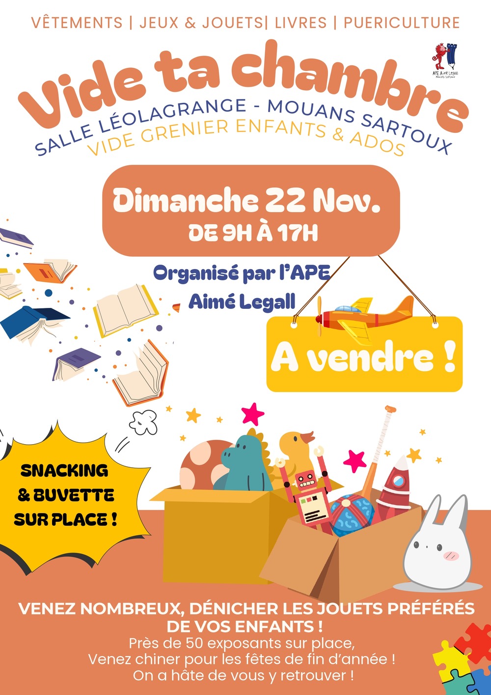 2026-11-22 vide ta chambre AGENDA