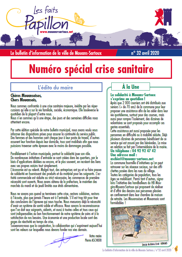 Les Faits Papillon N°32 (Avril 2020)