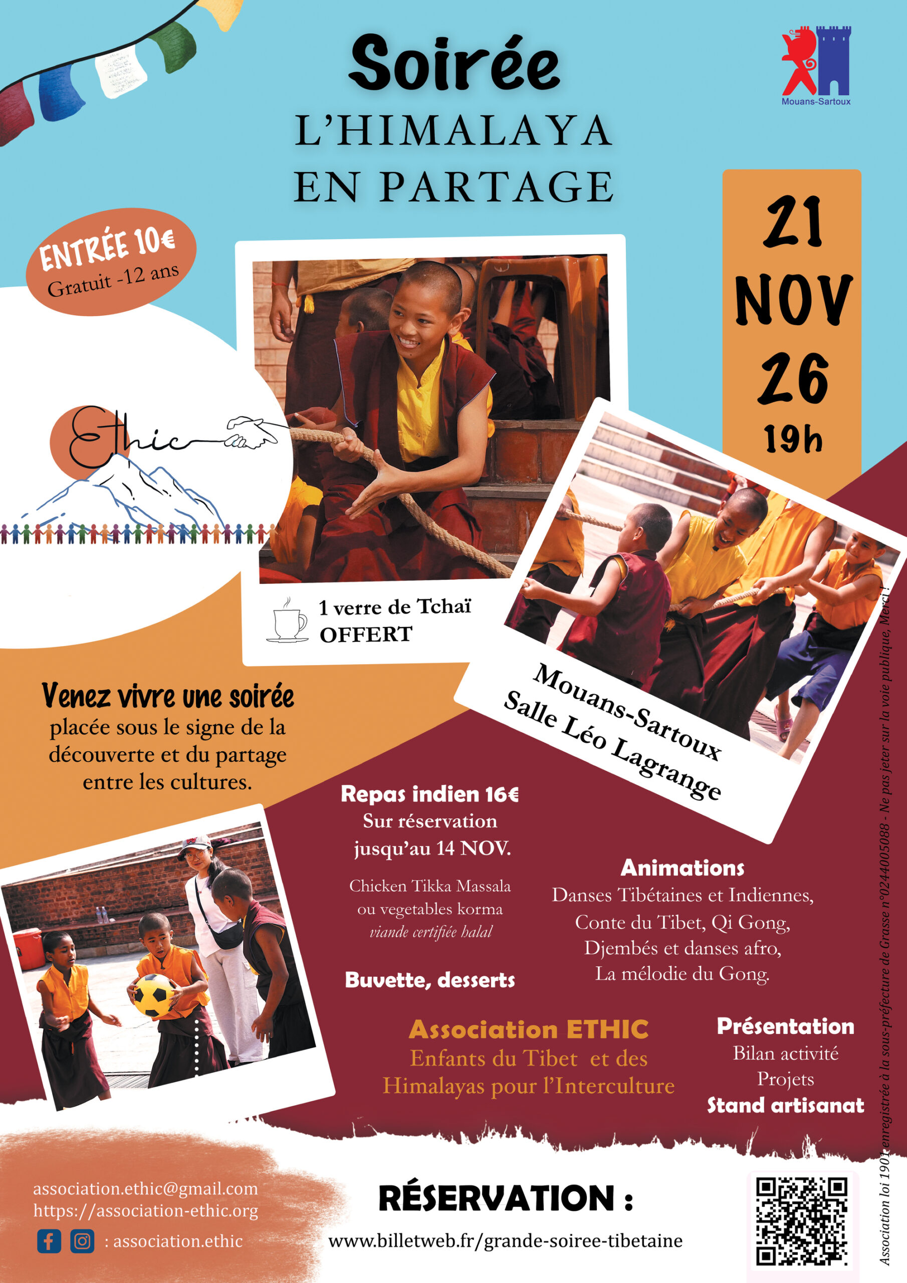 SOIREE L’HIMALAYA EN PARTAGE »